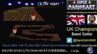 Super Mario Kart Snes Ntsc Sfc Ghost Valley 3 Non-Nbt 11280 By Sami Cetin