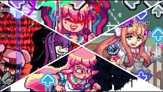 Friday Night Funkin Paranoia Of Love Paranoia But Giffany And Monika Sing It