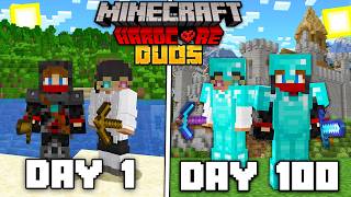 We Survived 100 Days In Minecraft... Duos