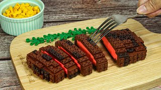 Play this video How to Cook Perfect Medium Rare BEEF STEAK? Lego Food in real life  Stop Motion Cooking ASMR