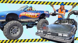 Handyman Hal works at a Car Show | Cool Cars and Trucks | Fun Videos for Kids