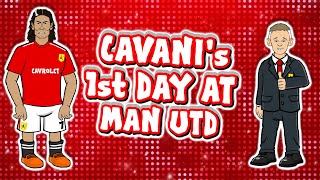 Cavanis 1St Day At Man Utd Transfer Announcement Parody First Day