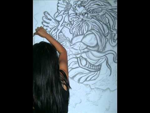 dibujando a zeus - YouTube