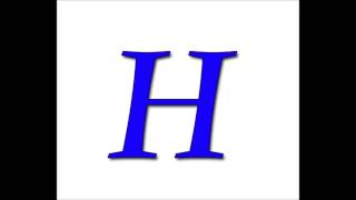 The Alphabet Letter H