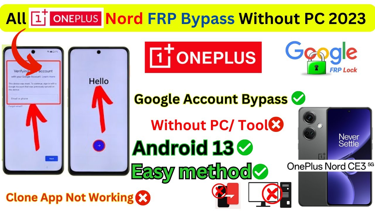 All OnePlus Nord FRP Bypass Without PC, Clone Apps Not All OnePlus Nord FRP Bypass Without PC, Clone Apps Not