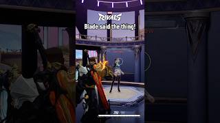 Blade Saying His Ice Skating Uphill Line To Luna Snow In Marvel Rivals