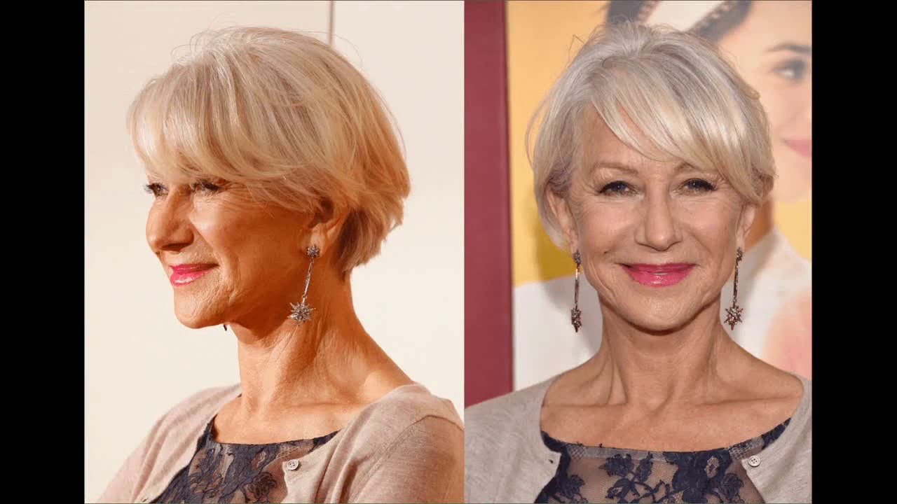 Hairstyles for mature square faces