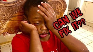 He CUT his OWN HAIR!😳 & EPIC BASKETBALL Game🏀