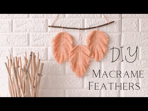 ð¿ Macrame Feathers (DIY)  ð¿ - YouTube