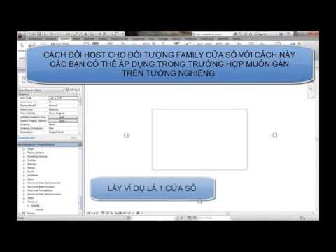 Tự học Revit - 12 - Cách đổi Host cho family có thể gắn trên mặt phẳng bất kỳ - Hồng Lựu