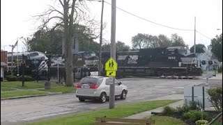 NS Grain Train at Train Museum in Bellevue, OH 10-6-19