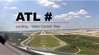 Landing at Atlanta - William B Hartsfield Int'l Airport (ATL/KATL) USA - (Cockpit View)