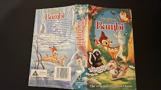 Opening And Closing To Bambi 1994 Vhs Uk