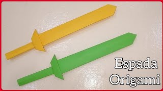Espada Origami - Como Hacer Un Espada De Papel Fácil Y Rápido