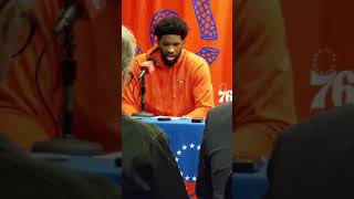 Joel Embiid talks about the shoosh incident and his relationship with Philadelphia fans.