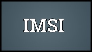 Imsi Meaning