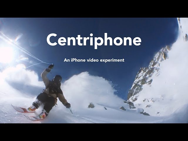 Swinging iPhone Around While Skiing Has Stunning Video Results - Video