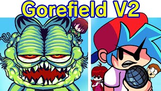 Friday Night Funkin' Vs Gorefield V2 Full Week + Ending (Fnf Mod) (Garfield Gameboy'd/Creepypasta)