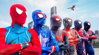 What If All Color Spider-Man In 1 House ??? ( Colorful Superhero Movie ) - Follow Me