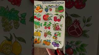 Colouring Fruit For 15 Days In Johanna Basford Small Victories Colouring Book