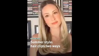 Easy Summer Hairstyle with Hair Clips Tutorial | Aveda