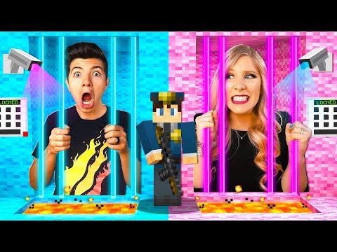 Boy vs. Girl Prison Escape Challenge (MCPE)