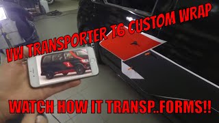 See This Stunning Transformation - Vw Transporter T6 Wrap Reveal