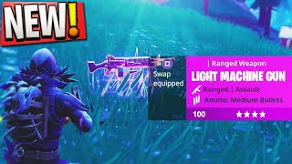 NEW "LMG" is OVERPOWERED! 😱- Fortnite "Light Machine Gun" Victory Royale! (New Fortnite Update)