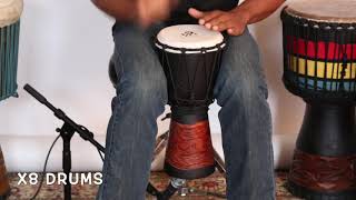 X8 Drums World Rhythm Backpacker Djembe