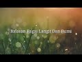 Balasan lagu bagai langit dan bumi cover via vallen