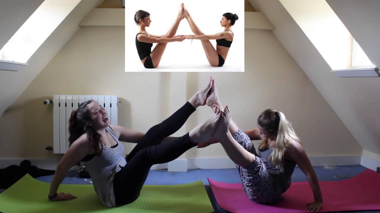 Yoga session turned into threesome photo