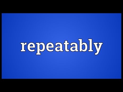 Header of repeatably