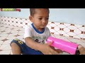 Indoor Rocket Balloon Fun and Learn Colors With Funny Color Song for Kids