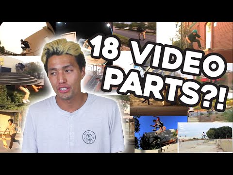 MOST VIDEO PARTS BY ONE SKATER?!