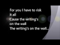 Writing On The Walls Lyric Video Spectre Movie Theme Song Writing On The Walls Lyric Video Spectre Movie Theme Song