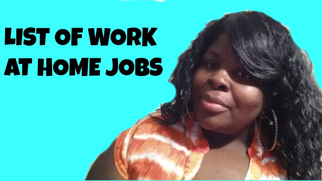 legit work at home jobs youtube