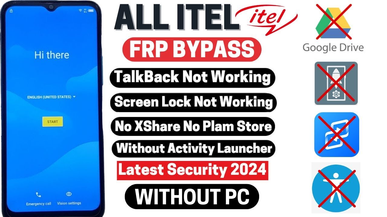All Itel Frp Bypass 2024 /TalkBack Not Working NO XShare All Itel Frp Bypass 2024 /TalkBack Not Working NO XShare