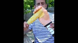 Why is this man buttering corn like it’s a PEEN?!?