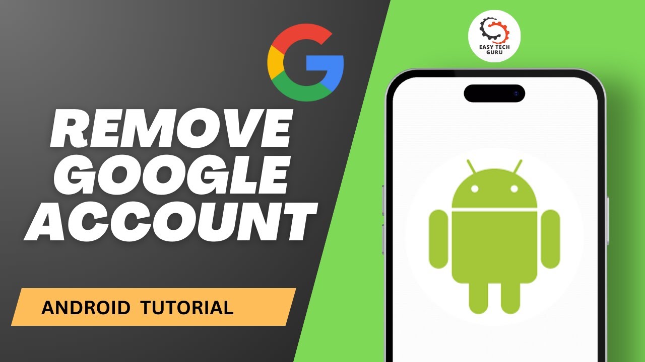 How To Remove Google/Gmail Account From Android Phone How To Remove Google/Gmail Account From Android Phone