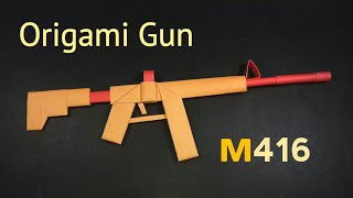 How to Make M416 Gun with Paper | Origami Gun M416 | How to Make Pubg Gun with P