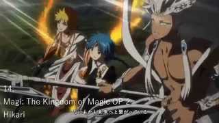 Top 20 Anime Openings
