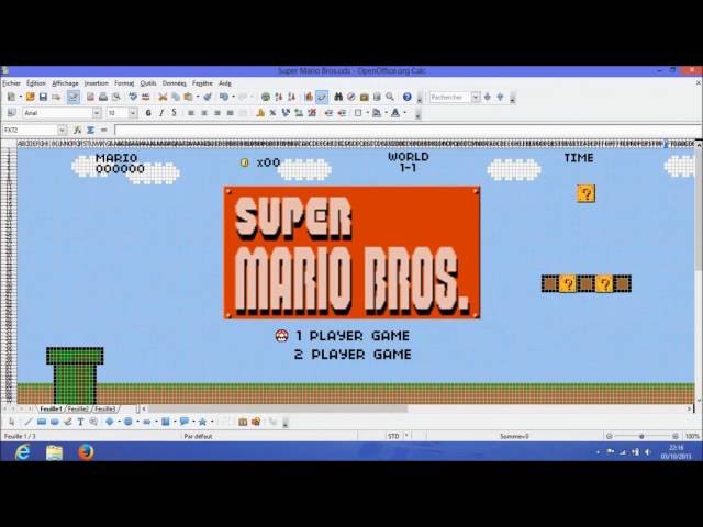 Super Marion Recreated In Microsoft Excel - Video