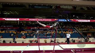 Alekseeva Irina Rus - 2018 Artistic Worlds, Doha Qat - Qualifications Uneven Bars
