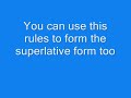 Comparative and superlative adjective... Comparative and superlative adjective...