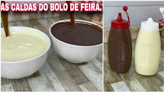 A Receita Do Momento, As Caldas Do Bolo De Feira. Leite Ninho E Chocolate As Mais Pedidas.