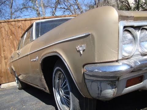 This is a rough and ready'66 Chevy Impala Sport Sedan project