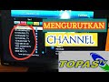 Cara Mengurutkan Channel TOPAS TV Sesuai Siaran Yang  Diinginkan