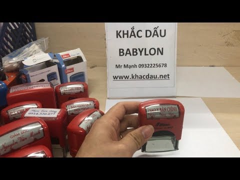 Khắc dấu chức danh, dấu tên giá rẻ GIẢM 30% Lấy nhanh 5 Phút