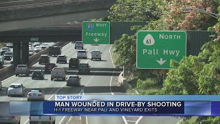 Man in serious condition after drive-by shooting on Pali Highway