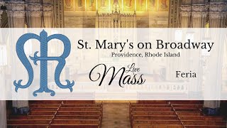 Low Mass of October 21, 2020: Feria